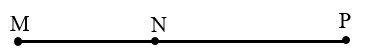 Cho 3 điểm M, N, P thẳng hàng. Biết đoạn thẳng MN dài 27 cm, đoạn thẳng MP dài 64 cm (ảnh 1)