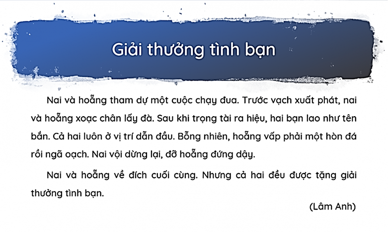 Tìm tiếng chứa vần “oăng” có trong bài tập đọc sau: (ảnh 1)