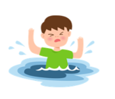 Look at the picture and choose the letter A, B, C or D to complete the sentences.Can he ___________? - No, he can’t. (ảnh 1)