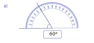 Quan sát và viết số đo góc thích hợp vào ô trống: (ảnh 5)