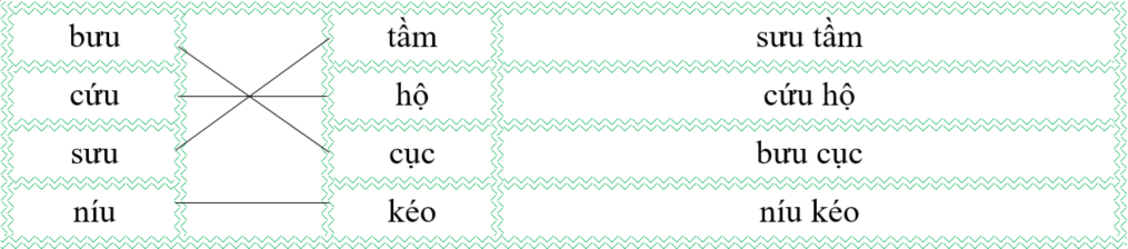 Nối đúng rồi viết lại từ ngữ: (ảnh 2)