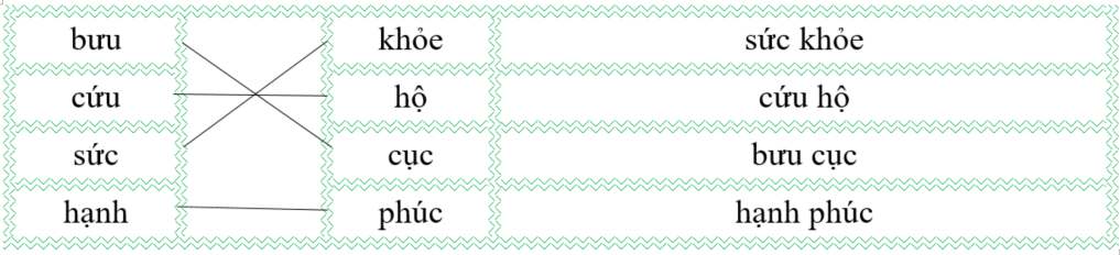 Nối đúng rồi viết lại từ ngữ: (ảnh 2)