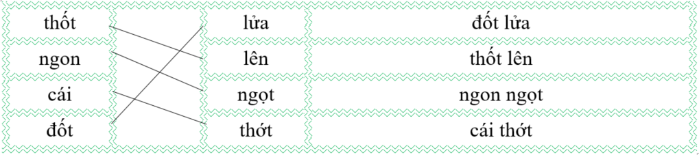 Nối đúng rồi viết lại từ ngữ: (ảnh 2)