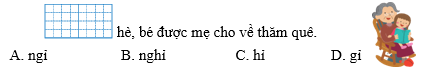 Em hãy khoanh vào chữ cái trước từ ngữ thích hợp để hoàn thành các câu sau: (ảnh 1)