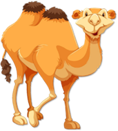A cartoon camel with black background

AI-generated content may be incorrect.