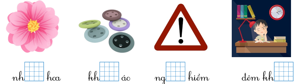 Điền vần uy, uya và dấu thanh dưới hình phù hợp. (ảnh 1)