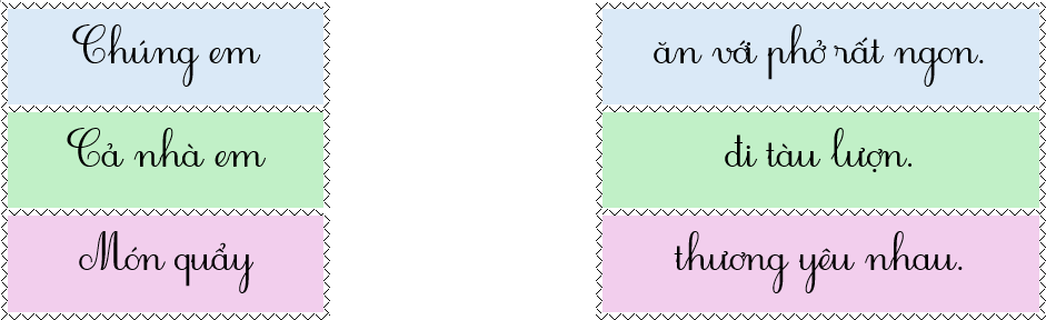 Em hãy nối để tạo thành câu có nghĩa: (ảnh 1)