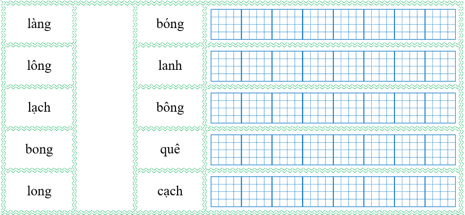 Nối đúng rồi viết lại từ ngữ: (ảnh 1)