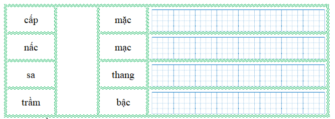 Nối đúng rồi viết lại từ ngữ: (ảnh 1)