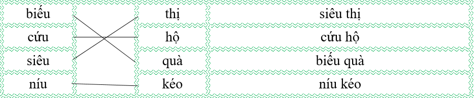 Nối đúng rồi viết lại từ ngữ: (ảnh 2)