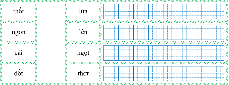 Nối đúng rồi viết lại từ ngữ: (ảnh 1)