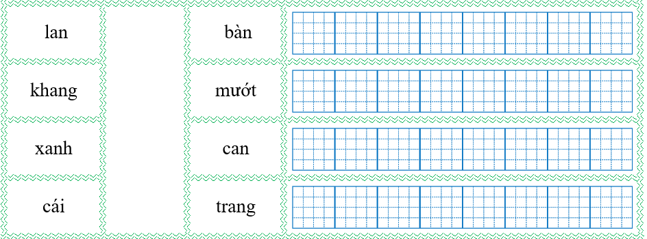 Nối đúng rồi viết lại từ ngữ: (ảnh 1)