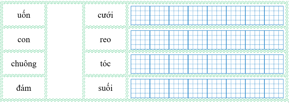 Nối đúng rồi viết lại từ ngữ: (ảnh 1)
