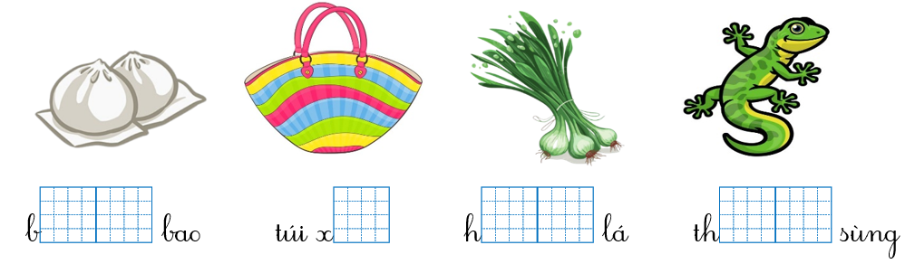 Điền anh, ach và dấu thanh dưới hình phù hợp. (ảnh 1)