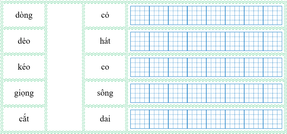 Nối đúng rồi viết lại từ ngữ: (ảnh 1)