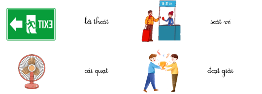 Em hãy tìm các từ có tiếng chứa vần “oat”, để gọi tên các hình sau: (ảnh 2)