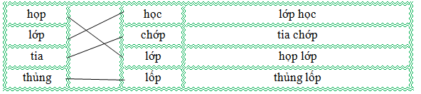 Nối đúng rồi viết lại từ ngữ: (ảnh 2)