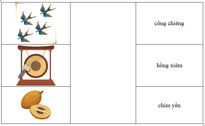 Nối từ với hình ảnh tương ứng  (ảnh 1)