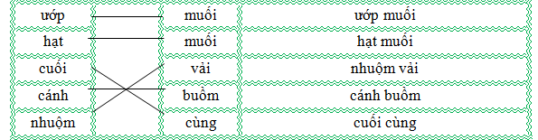 Nối đúng rồi viết lại từ ngữ: (ảnh 2)