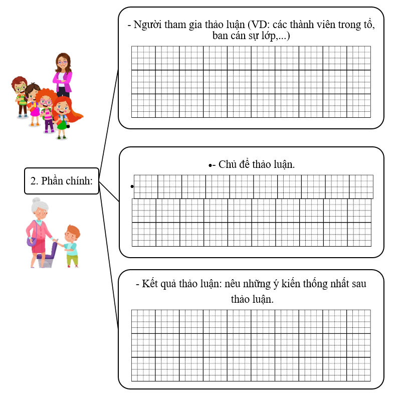 Đề bài số 1: Viết báo cáo thảo luận nhóm về kế hoạch quyên góp quần áo tặng các trường vùng khó khăn. (ảnh 3)
