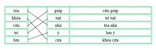 Nối đúng rồi viết lại từ ngữ: (ảnh 2)