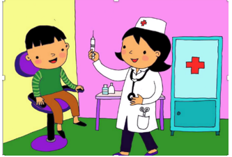 Điền từ thích hợp vào chố trống.   ……. thuốc A. Tiêm B. Chọc C. Lấy (ảnh 1)