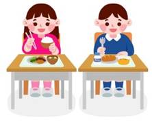 A couple of children eating at school desks

AI-generated content may be incorrect.