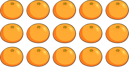 Khoanh tròn vào 1/3 số quả trong mỗi hình (ảnh 2)