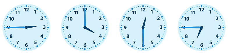 Đồng hồ dưới đây chỉ? (ảnh 1)