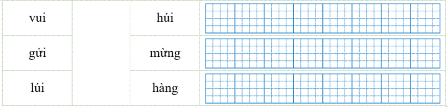 Nối đúng rồi viết lại từ ngữ: (ảnh 1)