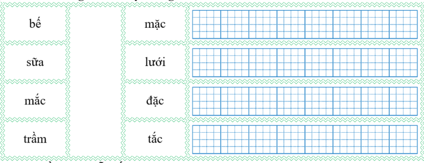 Nối đúng rồi viết lại từ ngữ: (ảnh 1)