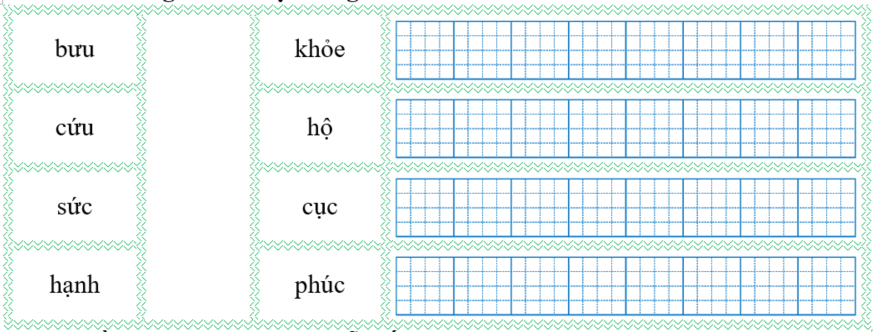 Nối đúng rồi viết lại từ ngữ: (ảnh 1)