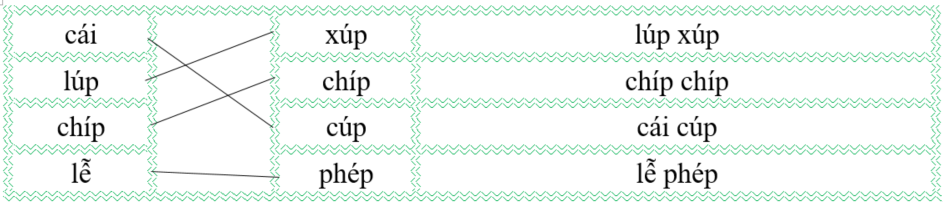 Nối đúng rồi viết lại từ ngữ: (ảnh 2)