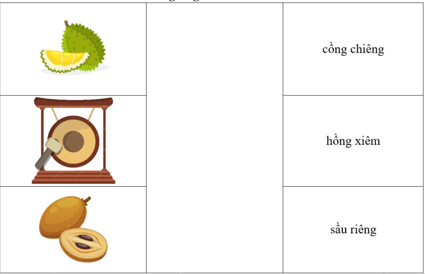 Nối từ với hình ảnh tương ứng (ảnh 1)
