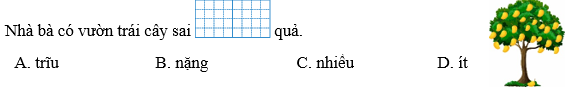 Em hãy khoanh vào chữ cái trước từ ngữ thích hợp để hoàn thành các câu sau:  (ảnh 1)