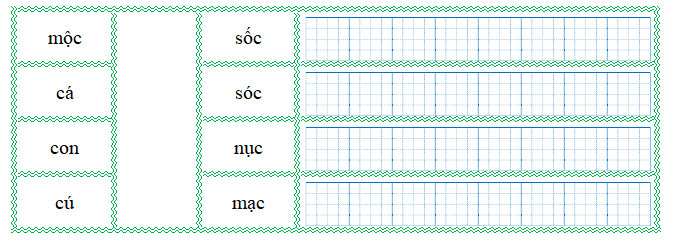 Nối đúng rồi viết lại từ ngữ: (ảnh 1)