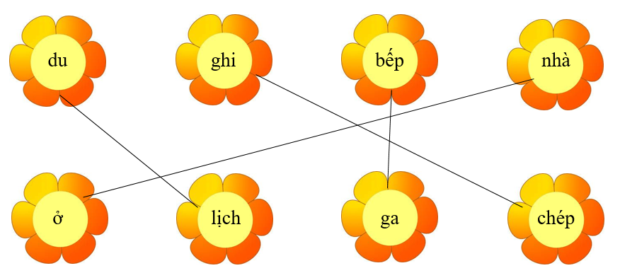 Nối đúng rồi viết lại từ ngữ: (ảnh 2)