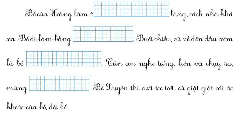 Điền các từ trong khung phù hợp vào chỗ trống: (ảnh 2)