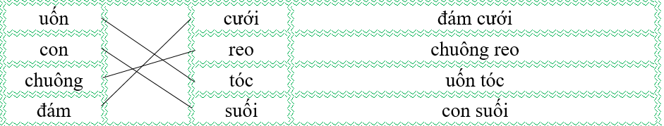 Nối đúng rồi viết lại từ ngữ: (ảnh 2)