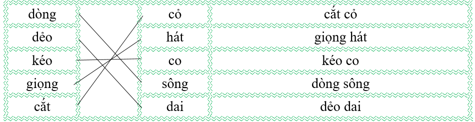 Nối đúng rồi viết lại từ ngữ: (ảnh 2)