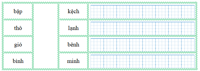 Nối đúng rồi viết lại từ ngữ: (ảnh 1)