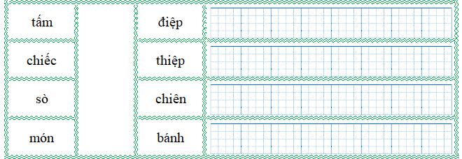 Nối đúng rồi viết lại từ ngữ: (ảnh 1)