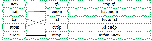 Nối đúng rồi viết lại từ ngữ: (ảnh 2)