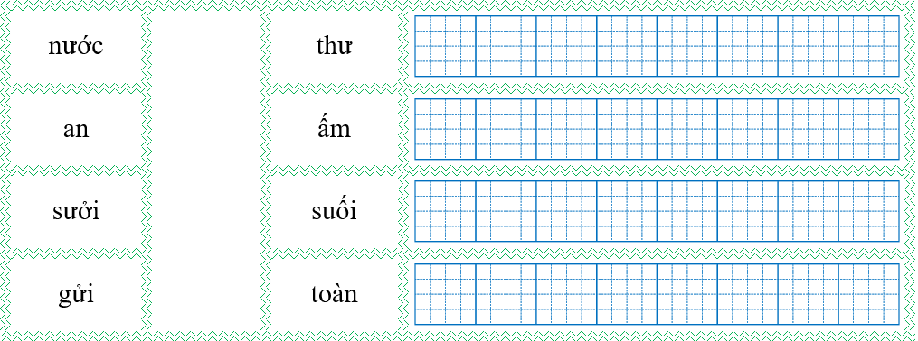 Nối đúng rồi viết lại từ ngữ: (ảnh 1)
