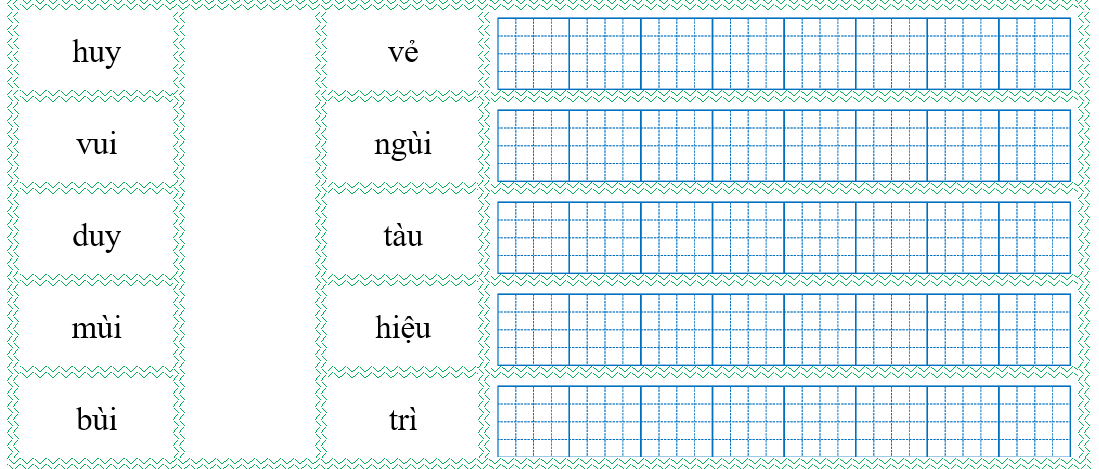 Nối đúng rồi viết lại từ ngữ: (ảnh 1)
