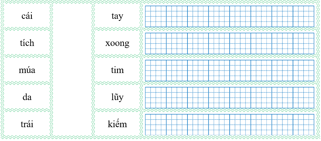 Nối đúng rồi viết lại từ ngữ: (ảnh 1)