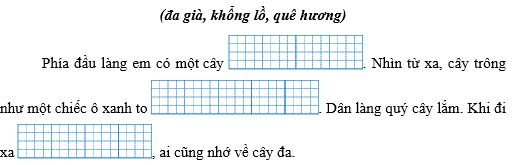 Chọn từ thích hợp trong khung để điền vào chỗ trống: (ảnh 1)