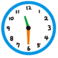 Look at the picture and choose the letter A, B, C or D to complete the sentences.What time is it? - It’s ________________. (ảnh 1)