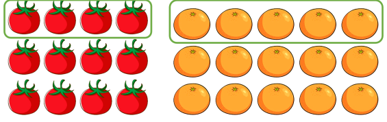 Khoanh tròn vào 1/3 số quả trong mỗi hình (ảnh 3)