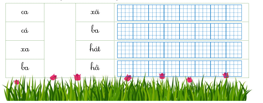 Nối đúng rồi viết lại từ ngữ: (ảnh 1)